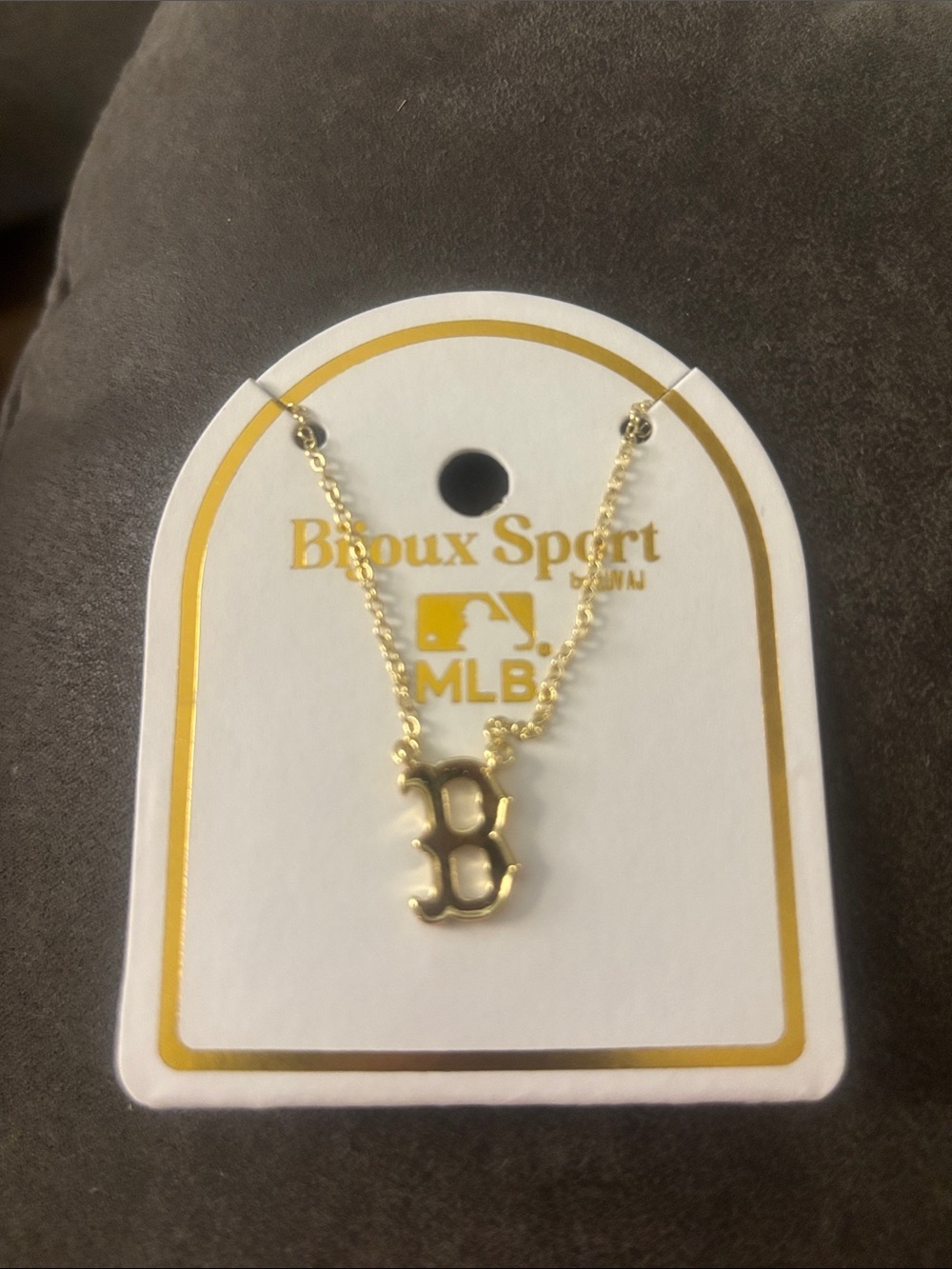 MLB Gold 'B' Pendant Necklace or bracelet or earrings